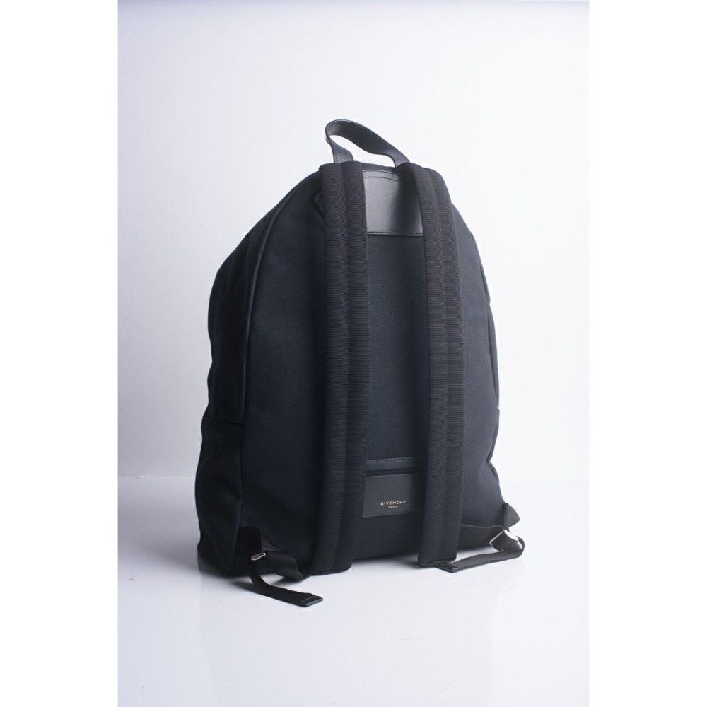 GIVENCHY Unisex Bookbag CI Back Pack Black Large Studded Canvas Leather NWT - Picture 5 of 10